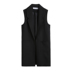 Áo mùa thu mới 2018 của phụ nữ phiên bản Hàn Quốc của bộ vest vest nữ dài phần cỡ lớn mùa xuân và áo khoác mùa thu là áo vest nữ mỏng áo sơ mi trắng nữ Mùa xuân