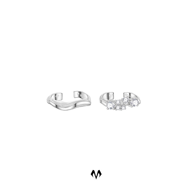 (Chen Chu's same Christmas gift) babama guardian public welfare water otters ring 925 pure silver lovers to the ring-Taobao