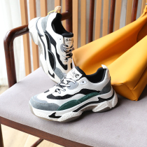 ins style custom Microfiber leather material autumn and winter new ladies fashion trend daddy shoes casual shoes 4287