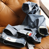 Kings fabrics Summer cool mens fashion light and thin all four sides Casual Washed white jeans Chauletide 5851