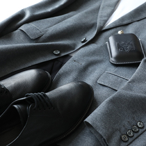 ten Stars Recommended Short Paramour Wool Mens Fashion Youth Business Casual Workout Grey West Suit Tide 5941