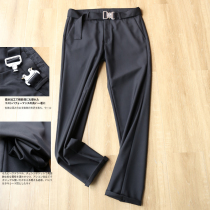 High end limited stretch acetic acid fabric hanging smooth delicate autumn and winter mens Joker slim slacks 4139
