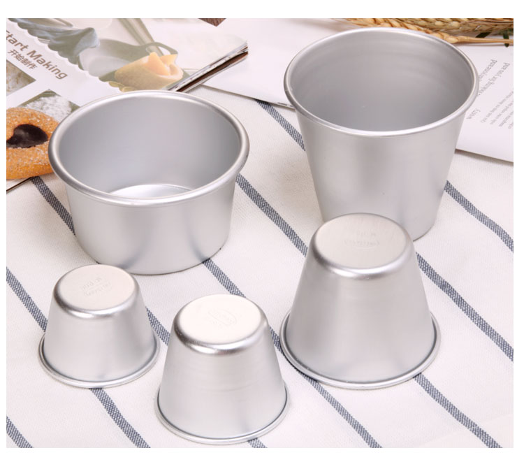 Bão Mini Bánh nhôm Khuôn nhỏ vừa Tây Cup Egg Tart Khuôn kẹo đông lạnh Pudding tròn Die - Tự làm khuôn nướng khuôn bánh nhúng