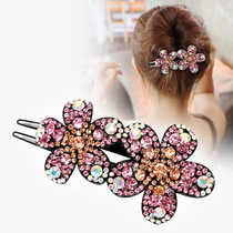  Duckbill clip headdress large disc hair Korean Rhinestone elegant hairpin hair accessories hair card three-tooth clip factory one piece on behalf of hair