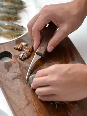 Stainless steel shrimp line knife cutting fish belly knife open shrimp back knife peeling shrimp artifact cutting lobster knife picking shrimp line shrimp intestinal tool