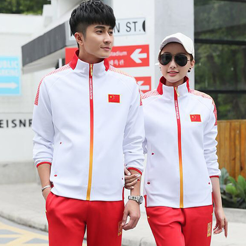 Chinese National team sports suits men and women team uniforms national uniforms with national flag overalls training national uniforms
