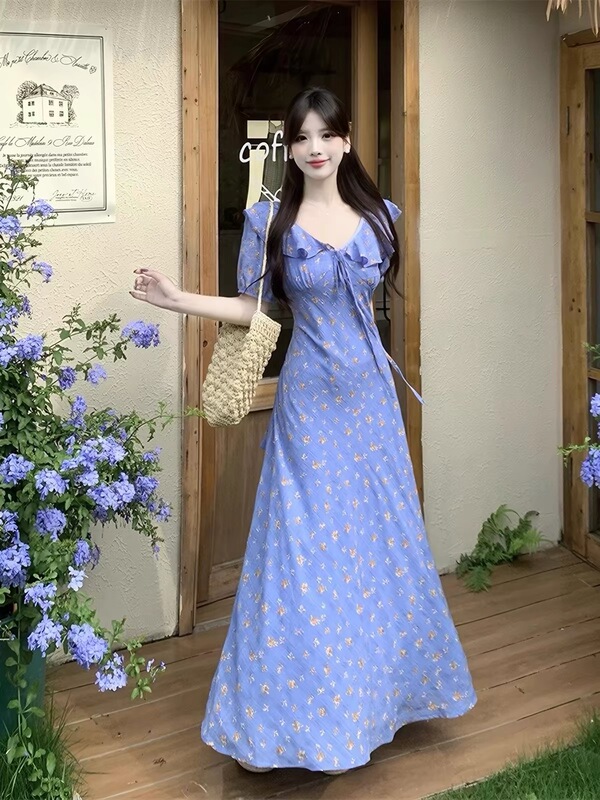 Y078 Blue Long Dress for Women Y078 Blue Long Dress for Women