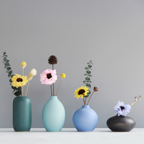 Jingdezhen vase ornaments living room flower arrangement dried flower decoration Small fresh ceramic small vase Simple Nordic floral products