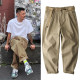 Japanese retro ins Shawn Yue large-size nine-point pants
