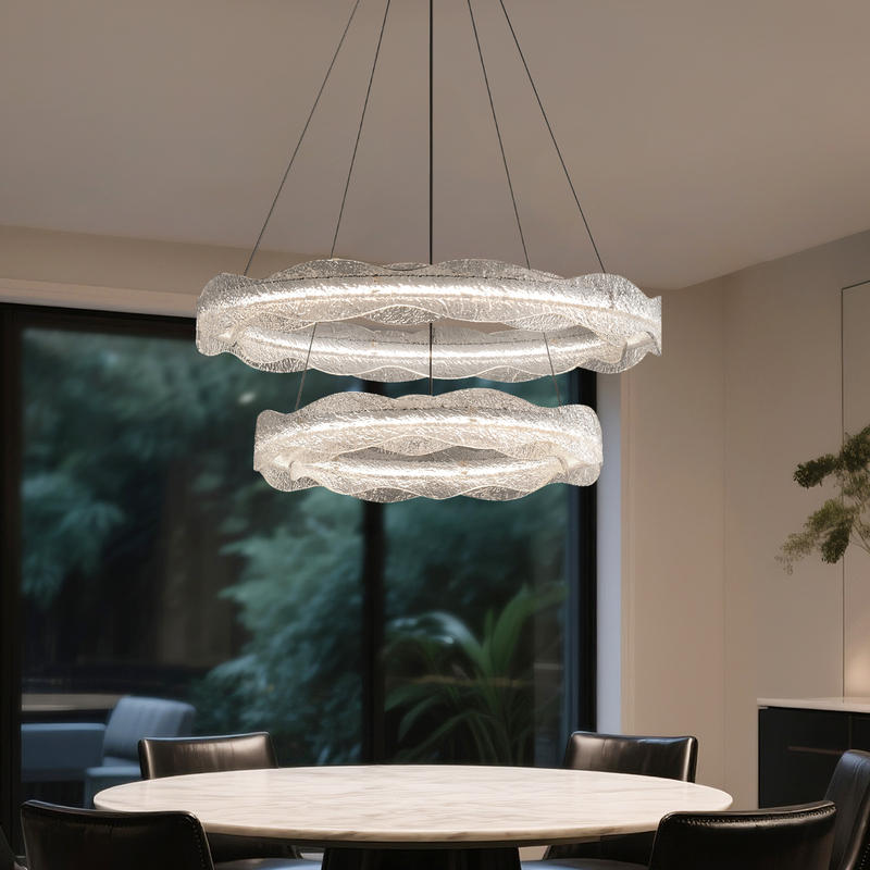 Italian Minimalist Living Room Chandelier 2026 New Model Light Luxury High-End Creative Round Resin High-End Main Lighting Fixture for the Lobby