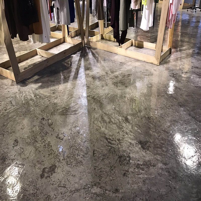 Antique floor paint cement ground industrial wind of old cement dust resistance art creative floor paint