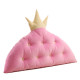 Korean style crown large backrest removable and washable bedroom solid color cotton coat children's bedside pillow princess comfortable cushion