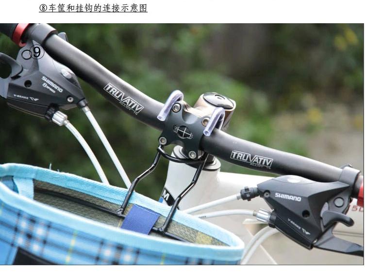 Panier pour vélo ME TOO en toile - Ref 2256453 Image 10