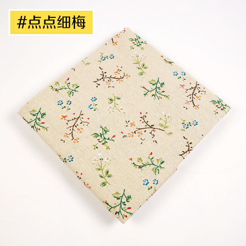 Vải hoa cotton lanh kẻ sọc thô vải lanh rèm sofa vải lanh khăn trải bàn handmade vải tự làm đầu vải cotton thun