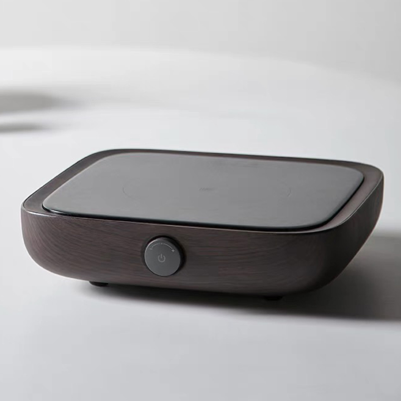 Six-in-hall black crystal stove three-boundary minimalist tea-making stove induction cooker cooking tea stove domestic electric hot cooking tea stove tea