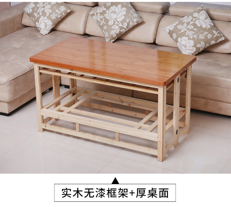 Bàn nướng lửa 1,2 mét nhà hình chữ nhật gấp bàn sưởi ấm mùa đông đa chức năng gỗ nướng kệ lửa - Bàn bàn máy tính nhỏ gọn