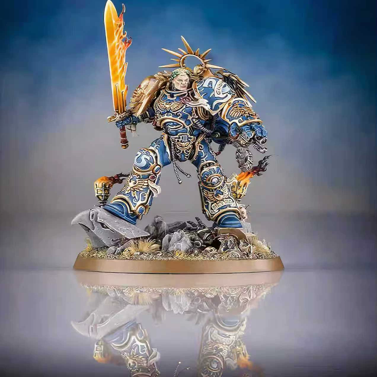 Неокрашиваемые белые формы деталей для Гиллиманов из Warhammer 40K Extreme Primarch, смола белая