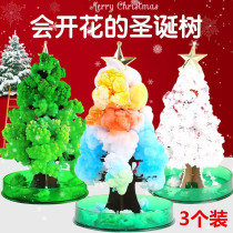 Christmas Campus Exodus Row Nostalgia Seven Colorful Magic Trees Grow Wonder Paper Tree Blooming Crystal Snowflake Tree Gift