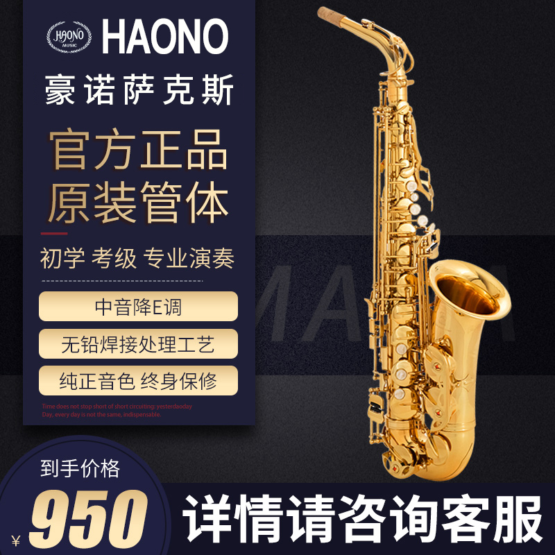 オリジナル本物のHaonoアルトサックス管楽器YAS-62 Eフラットキー初心者試験プロの演奏