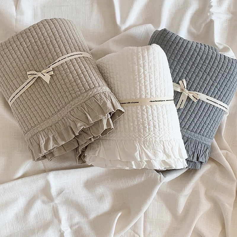 Super soft! Own baby with ~ Korean cotton children's sheets quilted air conditioner is dual-use