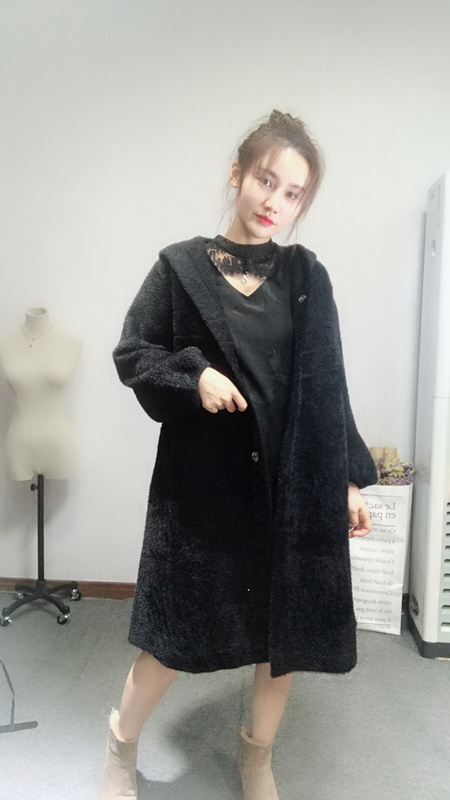 OXD phụ nữ gốc áo khoác áo khoác nữ dài phần 2017 new casual hem chia ngã ba áo len cardigan áo khoác dạ nữ hàn quốc