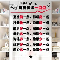 Inspirational wall sticker slogan class classroom layout sticker office decoration poster sticker cultural wall wallpaper self-adhesive