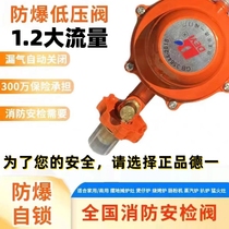 Commercial liquefied gas explosion-proof valve new national standard 1 2 large flow breakfast shop gas valve household fan stove pressure reducing valve
