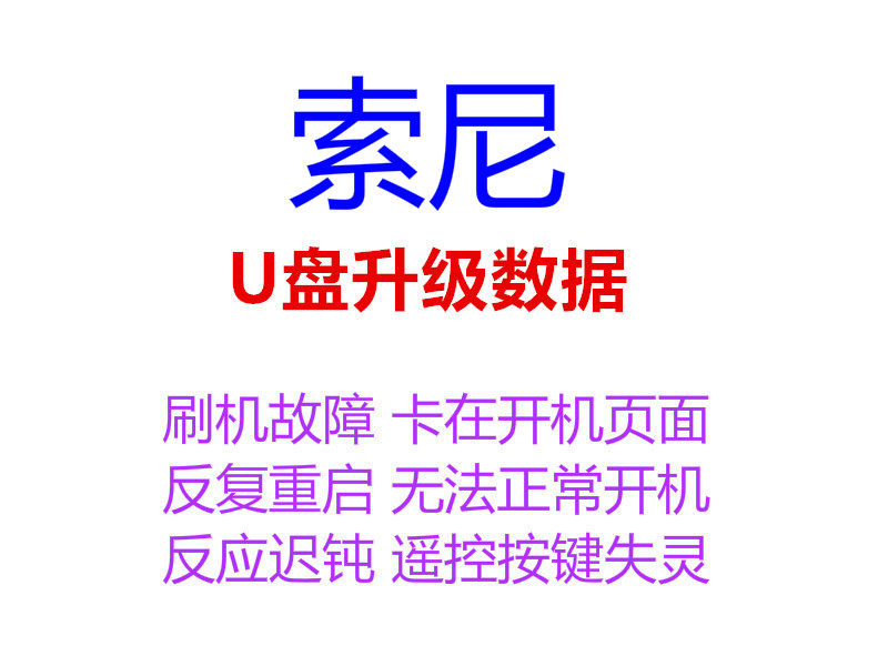 Sony brushed machine program KDL-40 48 60W600B firmware W608B data WM15B software U disk upgrade package