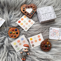 Niche watercolor the art of soil watercolor pigment wooden palette natural mineral plant wooden box