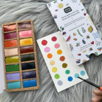 Spot imported niche watercolor paint vivova summer limited 16 color solid set