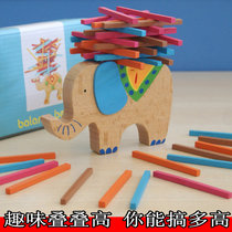 Childrens puzzle stacking high parent-child entertainment Desktop casual games Wooden toys stacking music hand-eye coordination gift