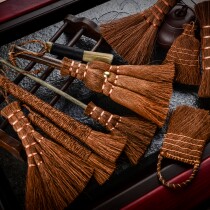 Encrypted Brown brush bristle brush painting Zong tiger soft brush brown hair brush tea ceremony topping tea tray sweeping tea tray sweeping tea set mane brush