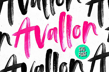 Adobe 标准 OpenType-SVG 字体 Avallon OpenType-SVG Font