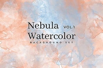 星云水彩手绘高清背景素材v1 Nebula Watercolor Background Set Vol. 1