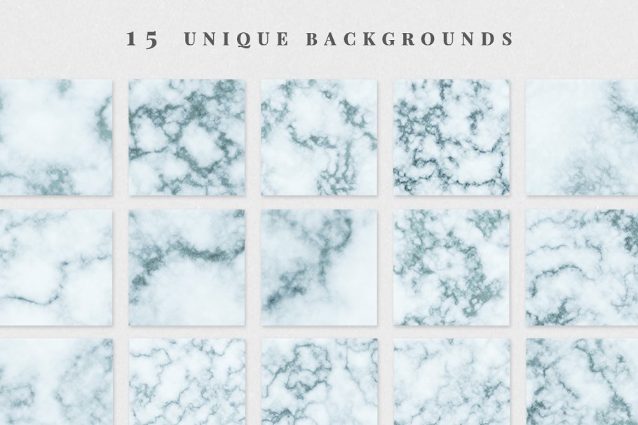 背景纹理海蓝大理石 Aquamarine Marble Backgrounds设计素材模板