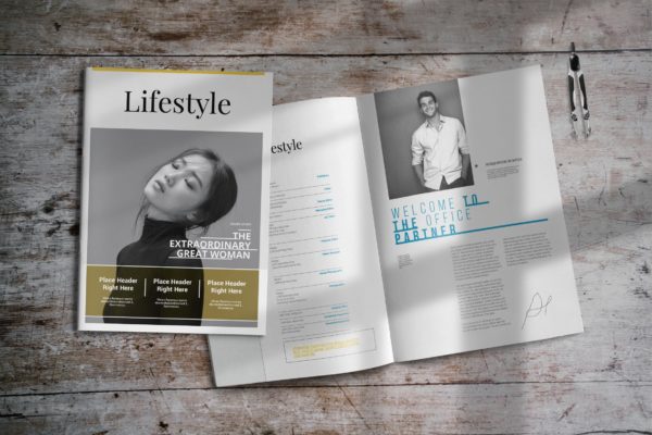 时尚生活方式杂志版式设计模板 Lifestyle | InDesign Magazine Template