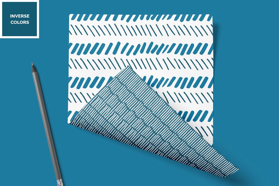 几何联合背景纹理 15 Great Pattern Combinations设计素材模板