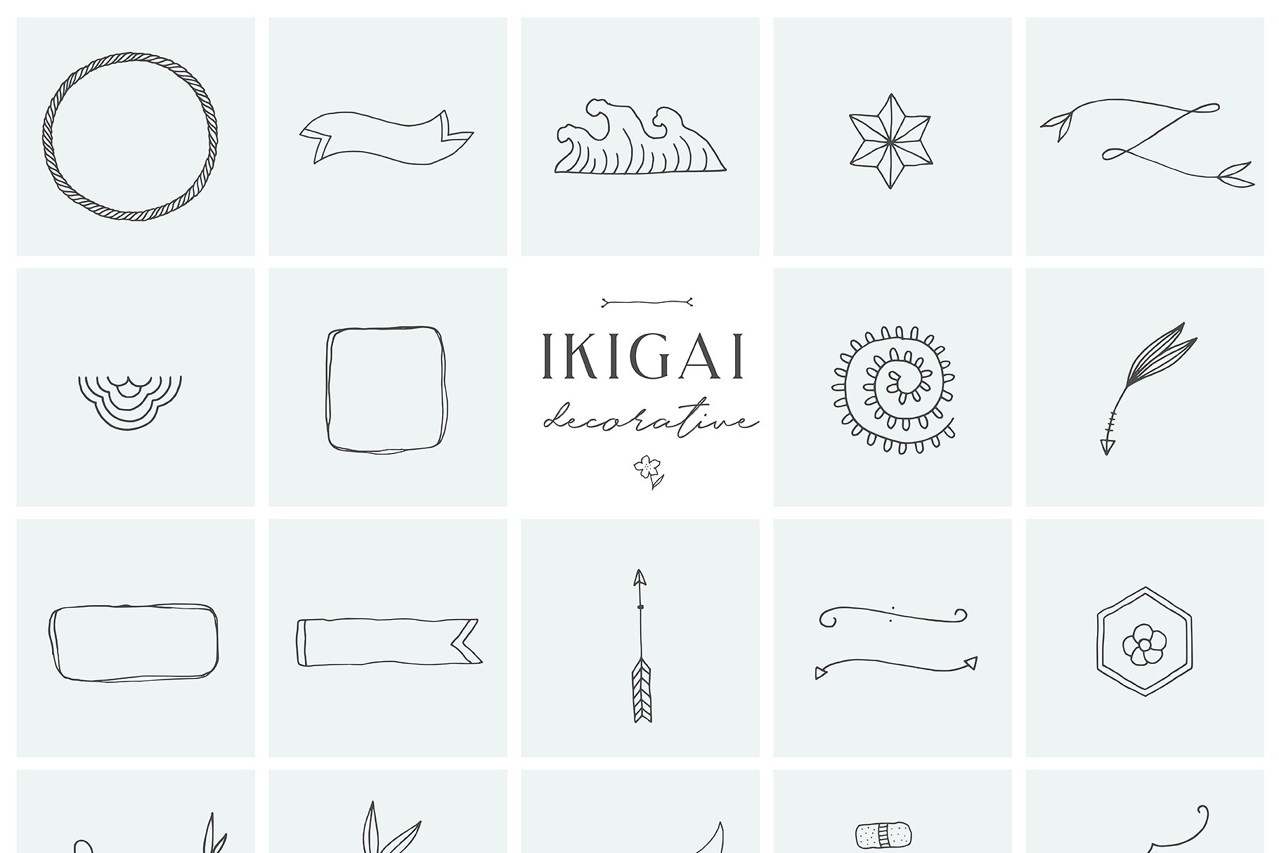 房屋住宅logo图形素材 Ikigai Collection Pro设计素材模板