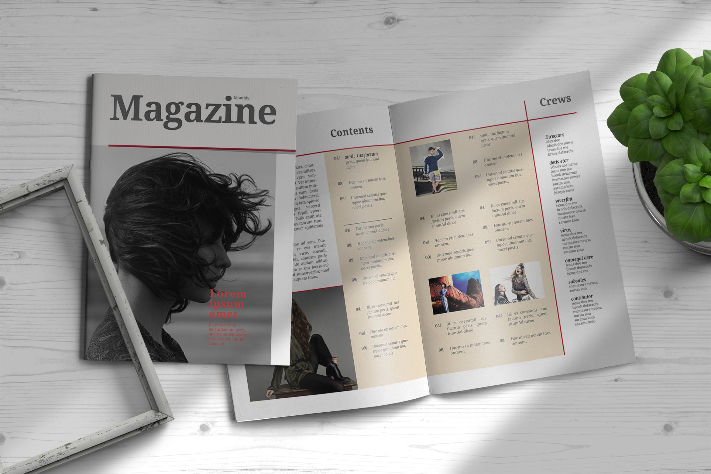 现代版式设计风格多用途高端杂志模板 InDesign Magazine Template设计素材模板