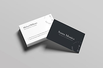 商业名片高端商业卡片模板 Santa Monica Business Card Template