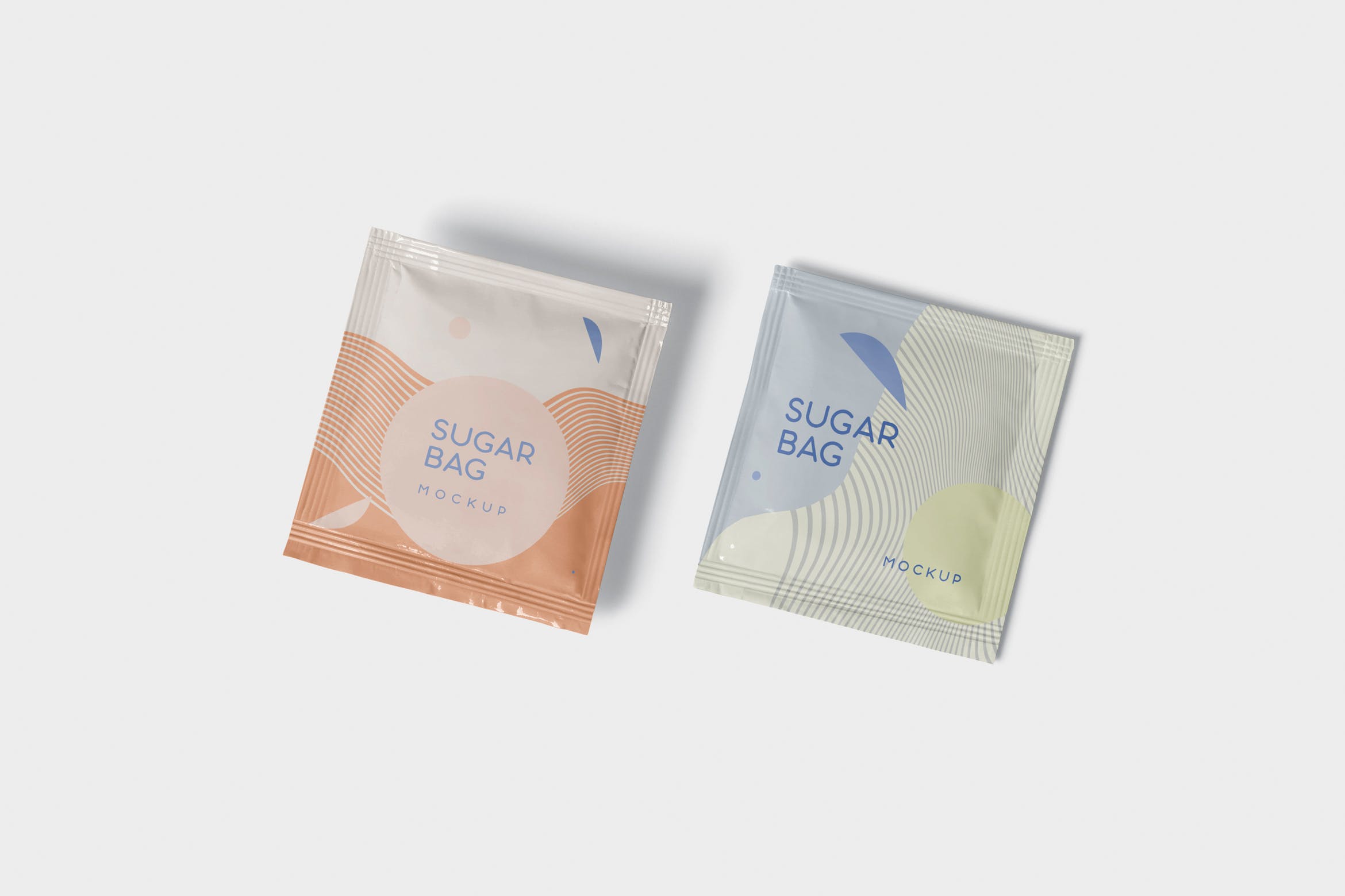 盐袋糖袋包装设计效果图样机 Salt OR Sugar Bag Mockup – Square Shaped设计素材模板