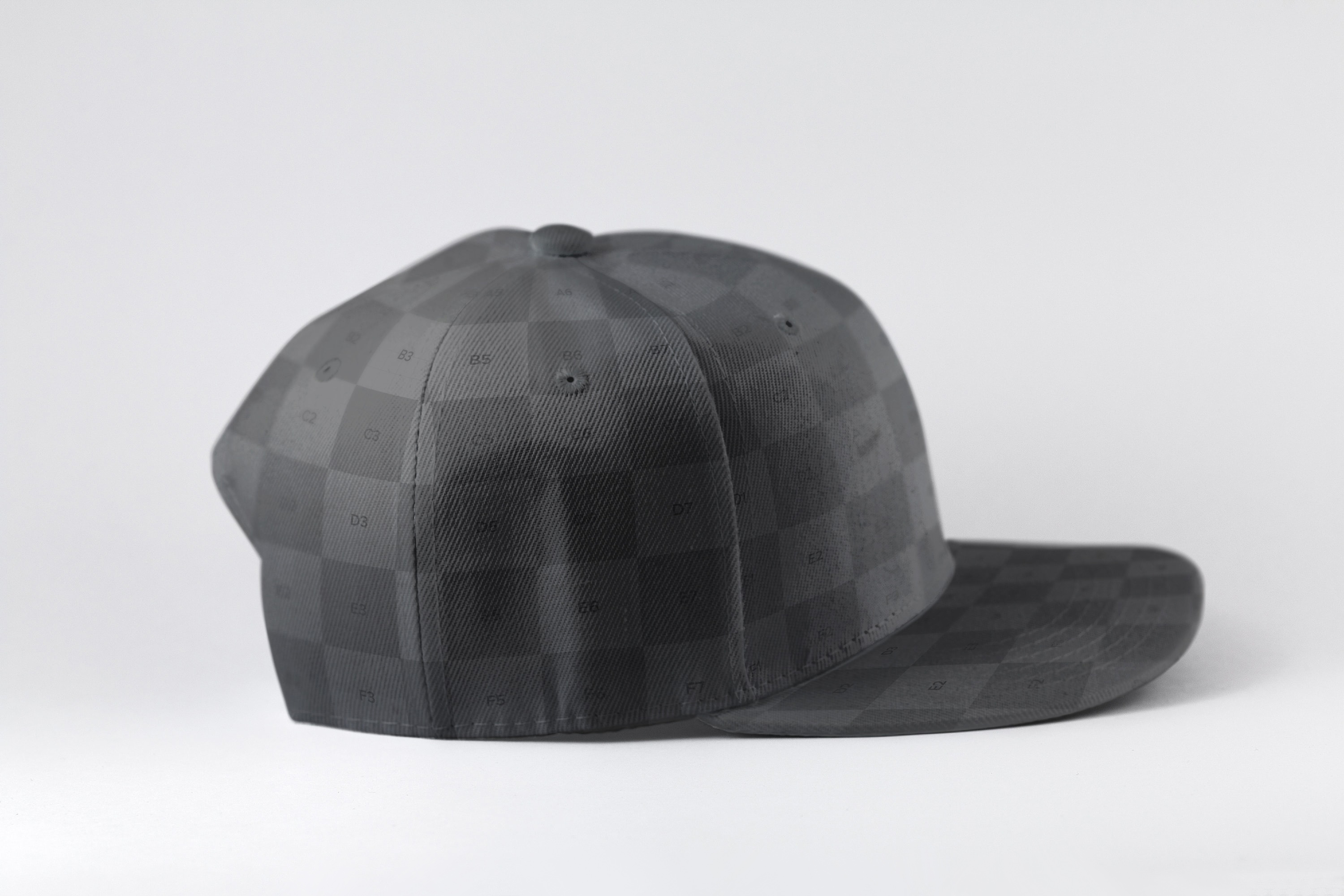 运动帽侧视图模型 Sports Cap Side View Mockup 01设计素材模板