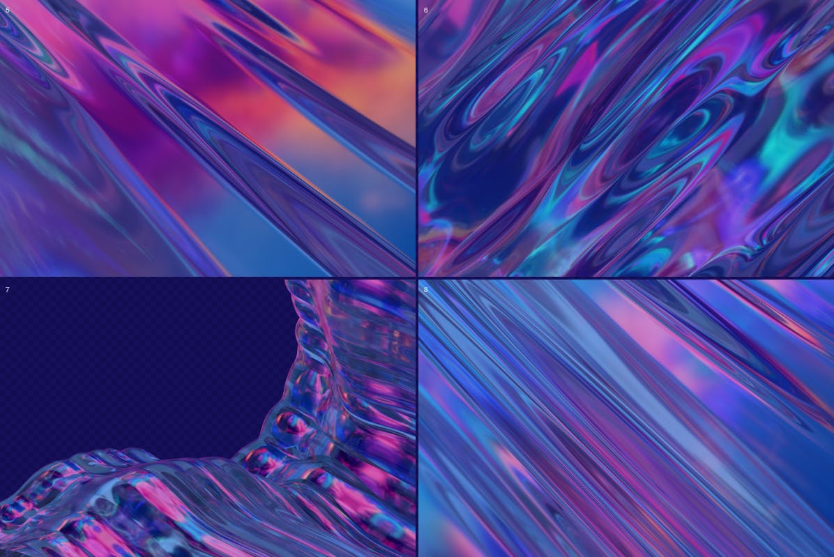 彩虹色的抽象背景素材（JPG）设计素材模板