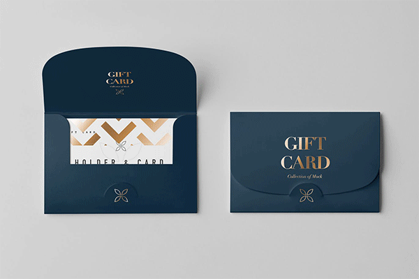 VI信封名片设计高品质的时尚高端多用途的房地产邀请函邀请卡礼物银行卡VIP卡会员卡设计样机