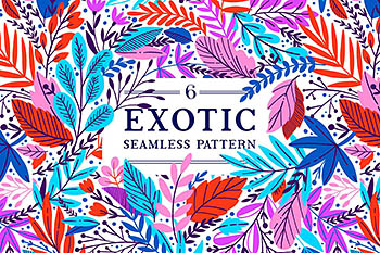 异域风情的花卉图案背景纹理 6 Exotic patterns