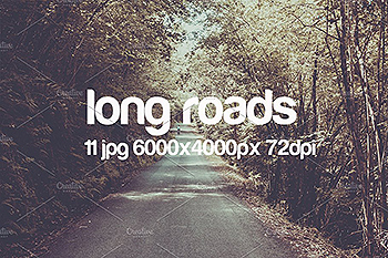 绿树掩映山间道路摄影素材合集 long roads photo pack