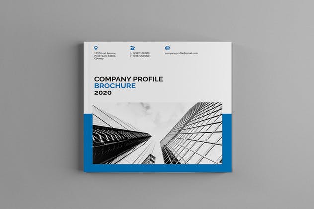 方形企业公司介绍画册设计模板 Mavka – Square Company Profile Brochure Template设计素材模板