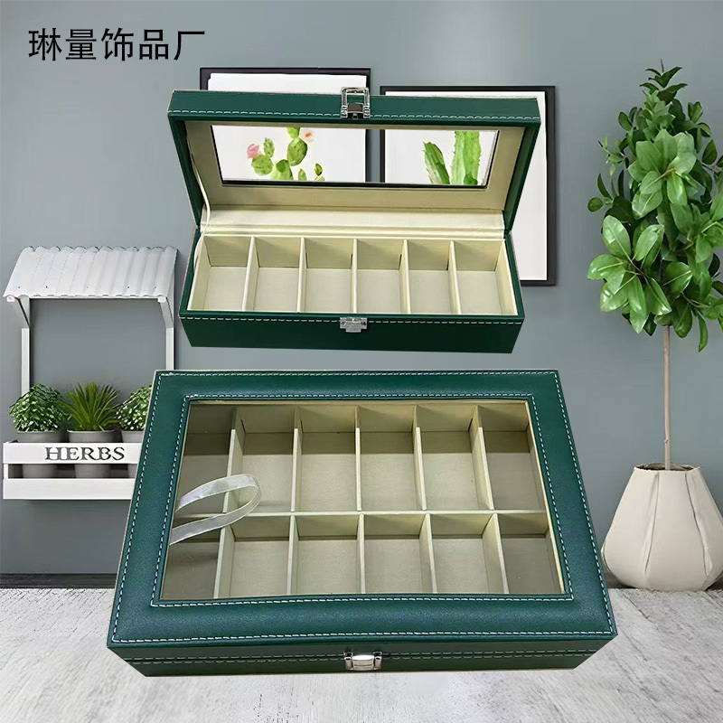 High-End Multi-Watch Display Box, Watch Storage Box, Walnut Craft Box, Exquisite Large-Capacity Pu Leather for Girls' Home Use High-End Multi-Watch Display Box, Watch Storage Box, Walnut Craft Box, Exquisite Large-Capacity Pu Leather for Girls' Home Use