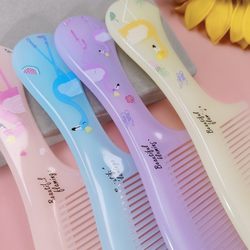 Thickened Printed Oxford Comb, Thickeneded Beef Tendon Comb, Male and Female Student Dormitory Home Comb, Dense Tooth Comb