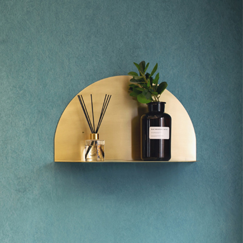 Nordic ins style Living room Home Bathroom Makeup room Kitchen Separator Laminate-free Nail Wall Shelf